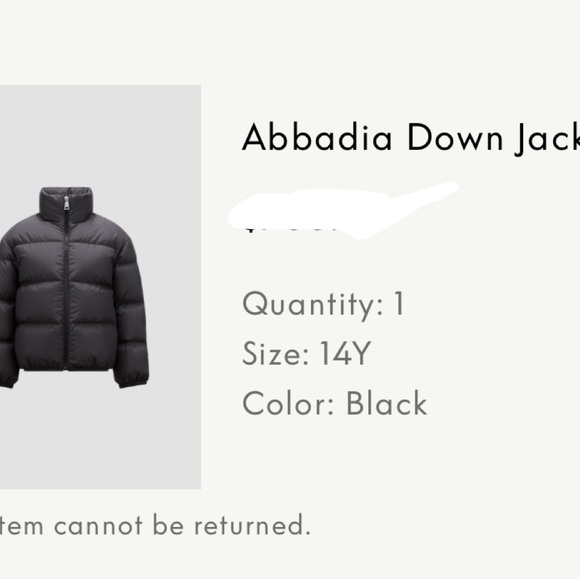 Moncler Abbadia Down Jacket - Black - Picture 1 of 2